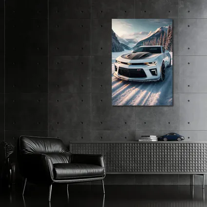 Chevrolet Camaro ZL1 Snowy Mountain Road