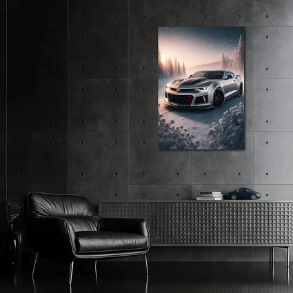 Chevrolet Camaro ZL1 Snowy Winter Night