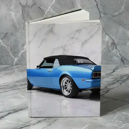 Chevrolet Camaro Blue Convertible Marble Background