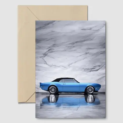 Chevrolet Camaro RS Blue Marble Background