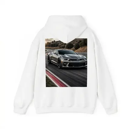 Chevrolet Camaro ZL1 Silver on Racing Track