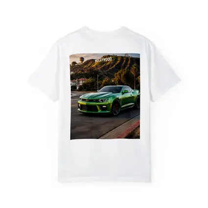 Chevrolet Camaro ZL1 Green Hollywood Sign