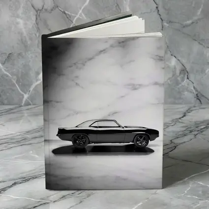 Black Chevrolet Camaro Classic Marble Background