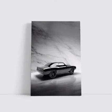 Black Chevrolet Camaro Classic Marble Background