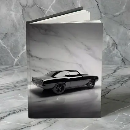Black Chevrolet Camaro Classic Marble Background