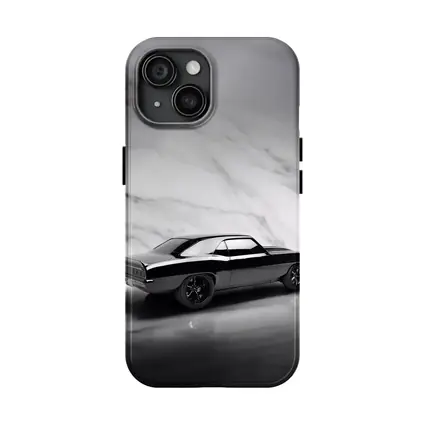Black Chevrolet Camaro Classic Marble Background
