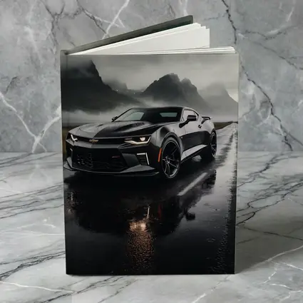 Chevrolet Camaro Wet Road Dramatic Overcast Sky