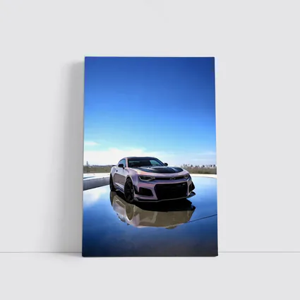Chevrolet Camaro ZL1 Pink City Skyline