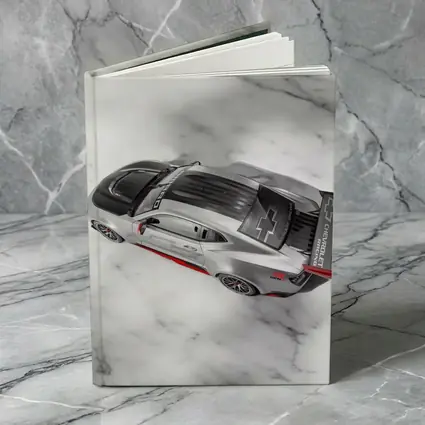 Chevrolet Camaro Racing Silver Marble Background