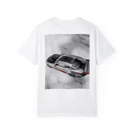 Chevrolet Camaro Racing Silver Marble Background