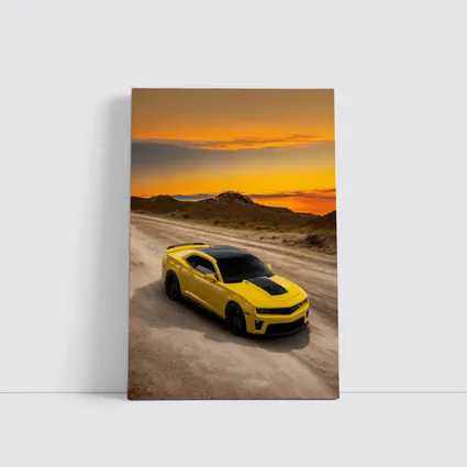 Chevrolet Camaro ZL1 Yellow Desert Sunset