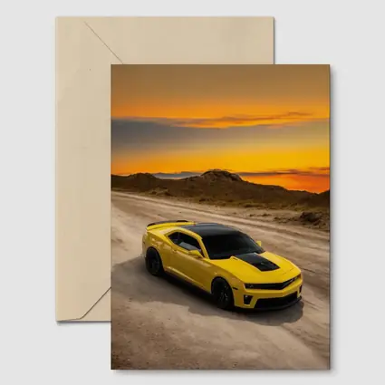 Chevrolet Camaro ZL1 Yellow Desert Sunset