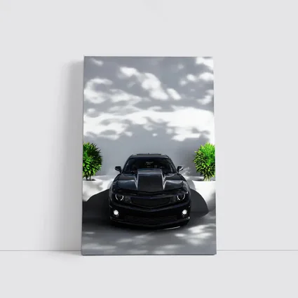 Black Chevrolet Camaro ZL1 Clean Background