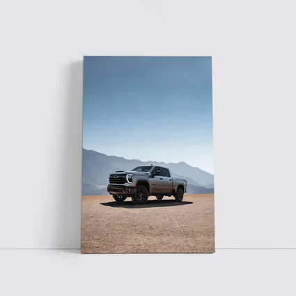 Chevrolet Silverado HD Desert Mountain Backdrop