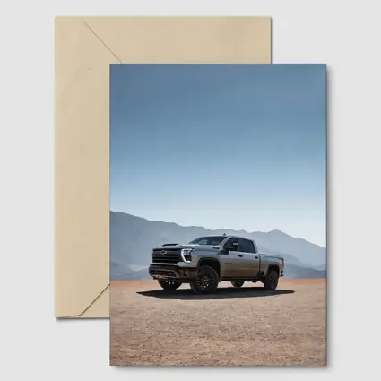 Chevrolet Silverado HD Desert Mountain Backdrop
