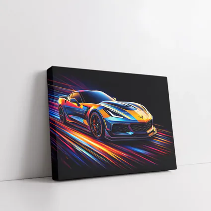 Chevrolet Corvette Z06 Neon Speed Lines