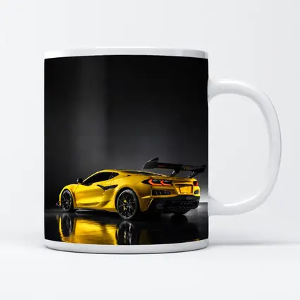 Chevrolet Corvette ZR1 Yellow Studio Shot