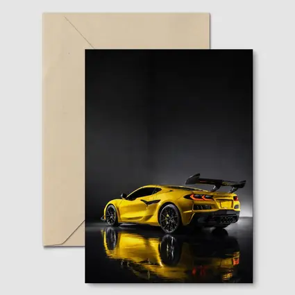 Chevrolet Corvette ZR1 Yellow Studio Shot
