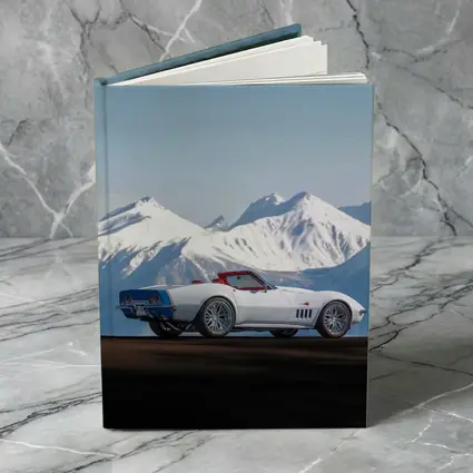 Chevrolet Corvette White Convertible Mountain Backdrop