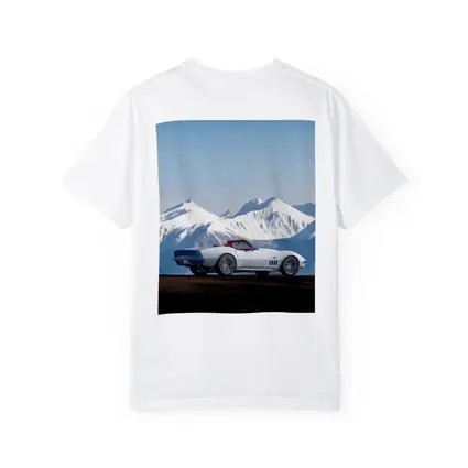 Chevrolet Corvette White Convertible Mountain Backdrop