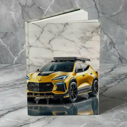 Chevrolet Corvette SUV Gold Marble Background