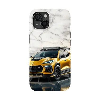 Chevrolet Corvette SUV Gold Marble Background