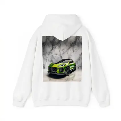 Green Chevrolet Corvette SUV Marble Background
