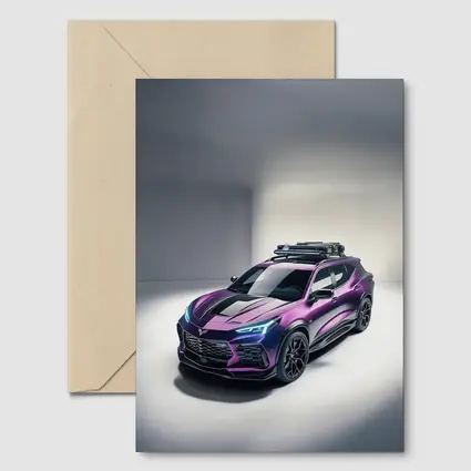Chevrolet Corvette SUV Purple Studio Shot