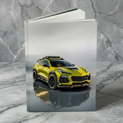 Chevrolet Corvette SUV Yellow Studio Shot