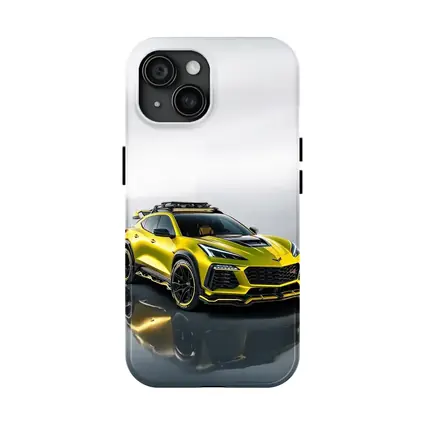Chevrolet Corvette SUV Yellow Studio Shot
