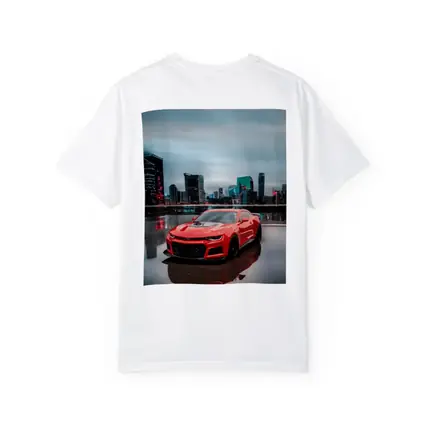 Chevrolet Camaro ZL1 Red City Skyline