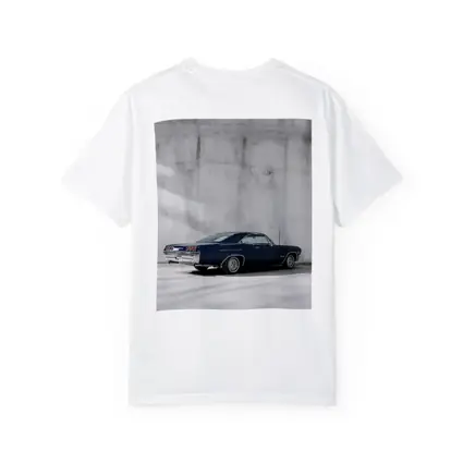 Chevrolet Impala Classic Blue Concrete Wall