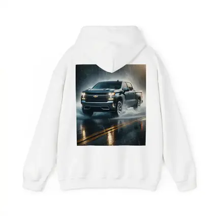 Chevrolet Silverado Driving Through Heavy Rain