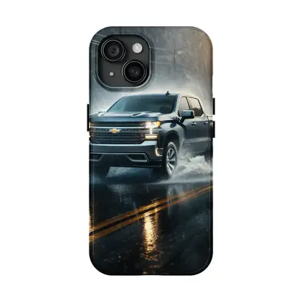 Chevrolet Silverado Driving Through Heavy Rain
