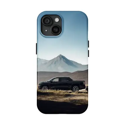 Chevrolet Silverado Black Truck Mountain Landscape