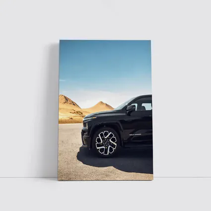 Chevrolet Silverado EV Desert Mountain Setting
