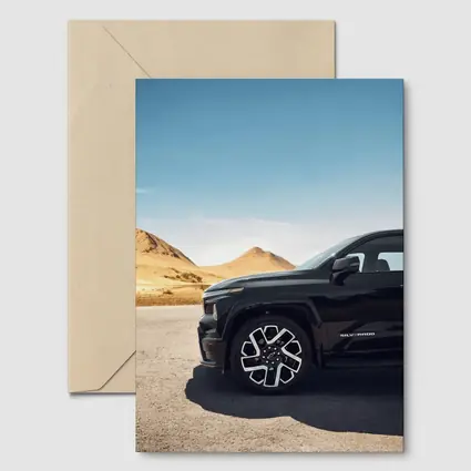Chevrolet Silverado EV Desert Mountain Setting