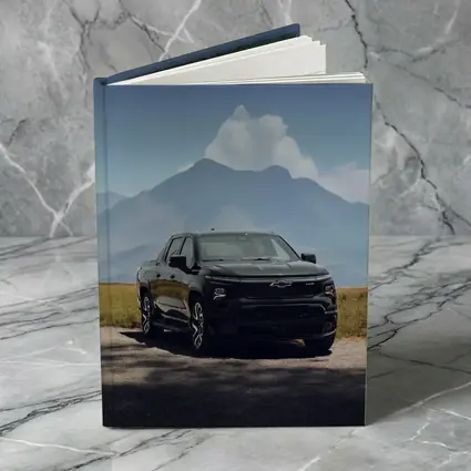 Chevrolet Silverado EV Black Mountain Background