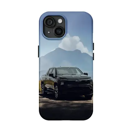 Chevrolet Silverado EV Black Mountain Background