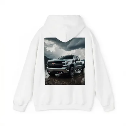 Chevrolet Silverado Parked By Stormy Lake