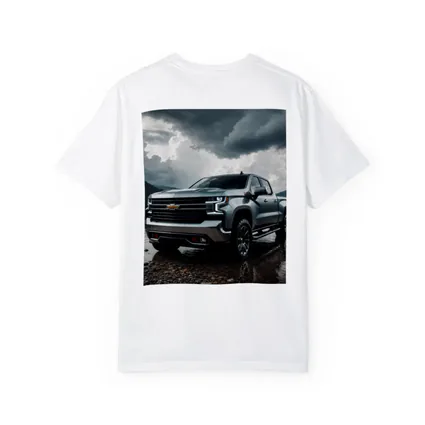 Chevrolet Silverado Parked By Stormy Lake