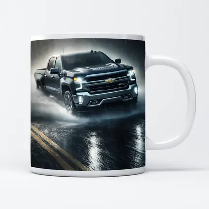 Chevrolet Silverado Driving Through Heavy Rain