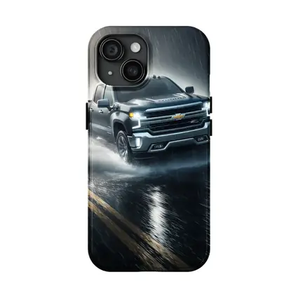 Chevrolet Silverado Driving Through Heavy Rain