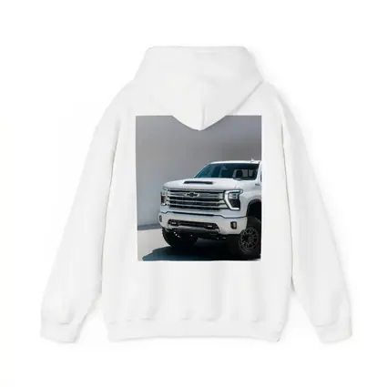 Chevrolet Silverado White Truck Front View