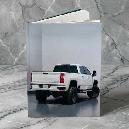 Chevrolet Silverado White Truck Studio Background