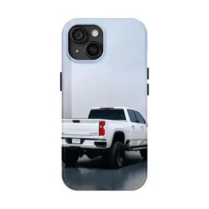 Chevrolet Silverado White Truck Studio Background