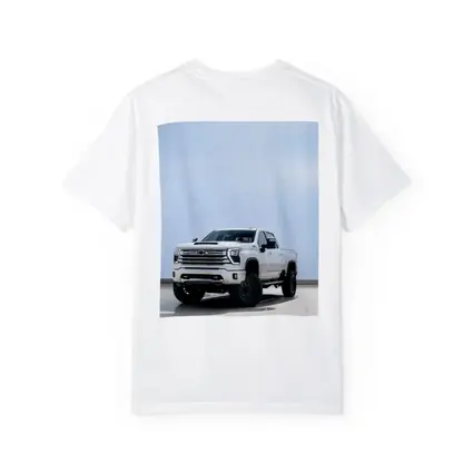 Chevrolet Silverado White Lifted Truck Clean Background
