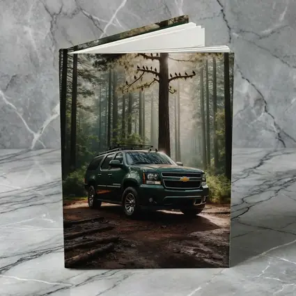 Chevrolet Suburban Green SUV Forest Setting