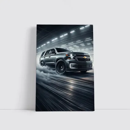 Chevrolet Tahoe Drifting Through Smoky Tunnel