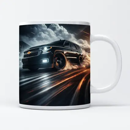 Chevrolet Tahoe Drifting Through Dramatic Storm Clouds